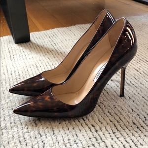 Manolo Blahnik tortious shell BB pumps. Size 39 /9